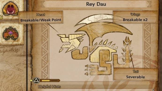 monster hunter wilds rey dau weak points in monster field journal