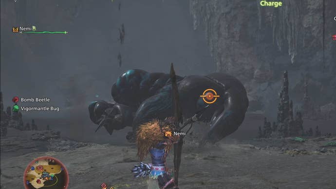 monster hunter wilds rompopolo putting stinger into ground