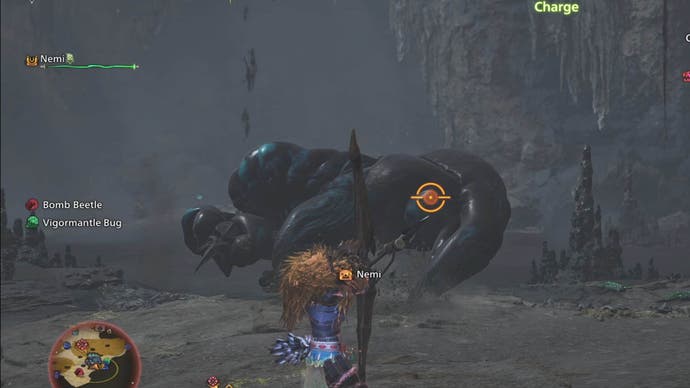 monster hunter wilds rompopolo putting stinger into ground