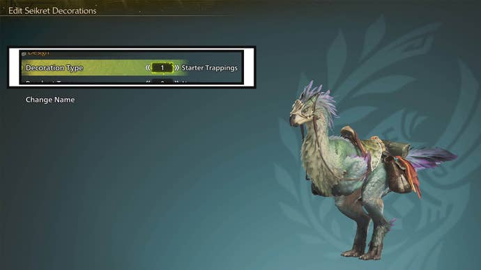 monster hunter wilds seikret decoration menu change decorations option