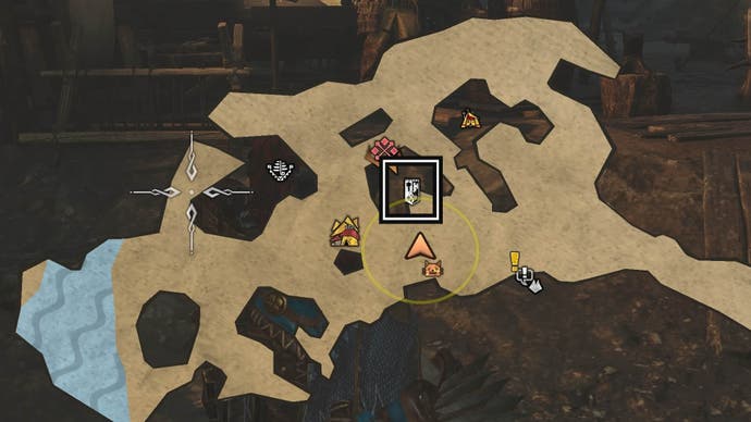 monster hunter wilds smithy icon on map