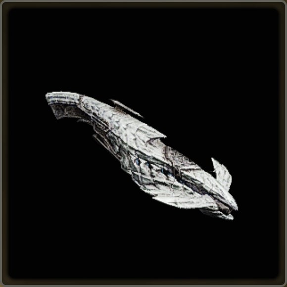A close-up of a weapon in Monster Hunter Wilds against a black background.