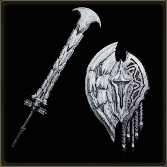 A close-up of a weapon in Monster Hunter Wilds against a black background. - 12