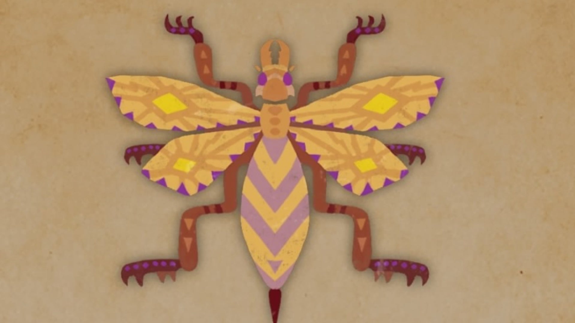 monster hunter wilds vespoid art in monster field journal