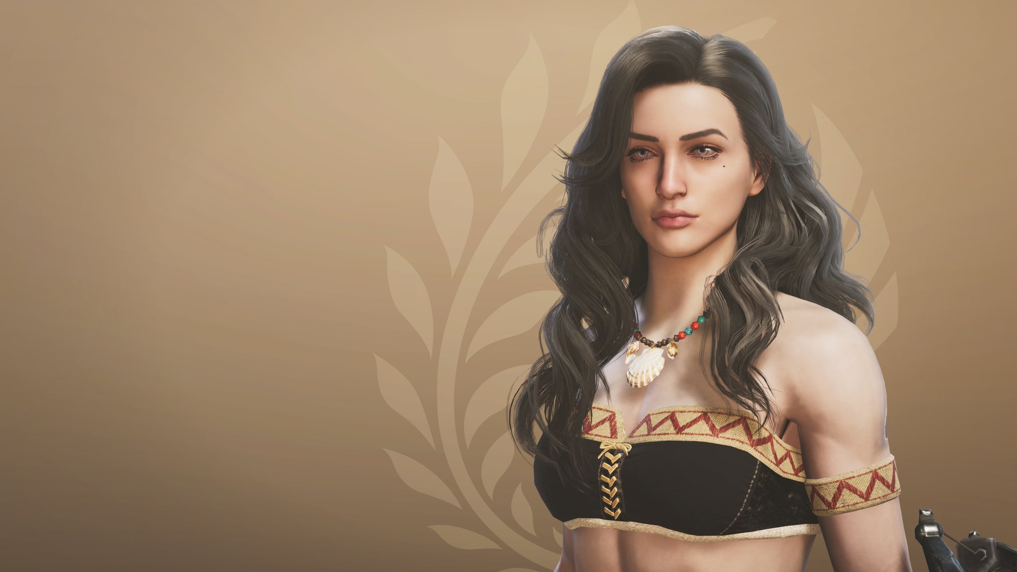 A close-up of the player hunter in the Monster Hunter Wilds character creation screen, having used a character design code to look like Yennefer. - 6