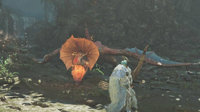 monster hunter wilds yian kut-ku bubbling fireblight mouth