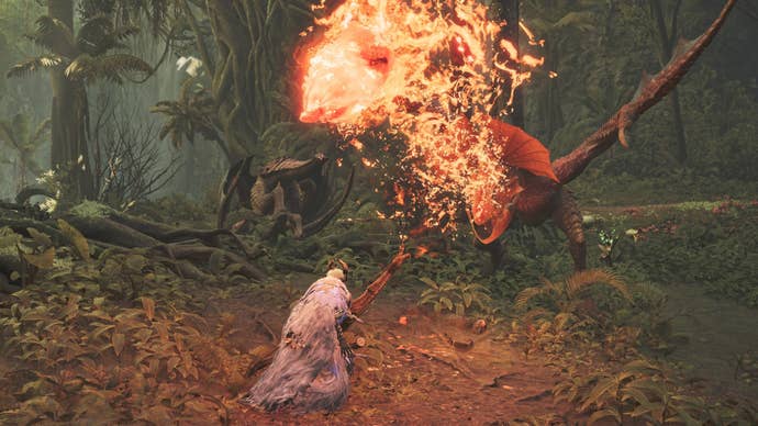 monster hunter wilds yian kut-ku spitting fire