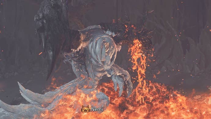 monster hunter wilds zoh shia breathing out fire