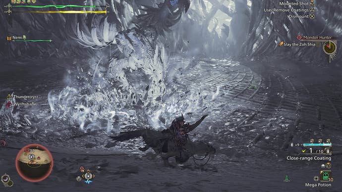 monster hunter wilds zoh shia crystal reach attack