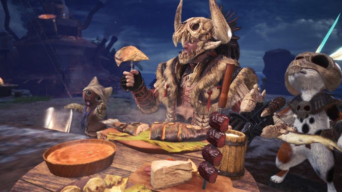 How the cat jokes and beast names of Monster Hunter: World are translated into English