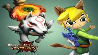 First free Monster Hunter Generations DLC drops today with Link and Okami-centric items