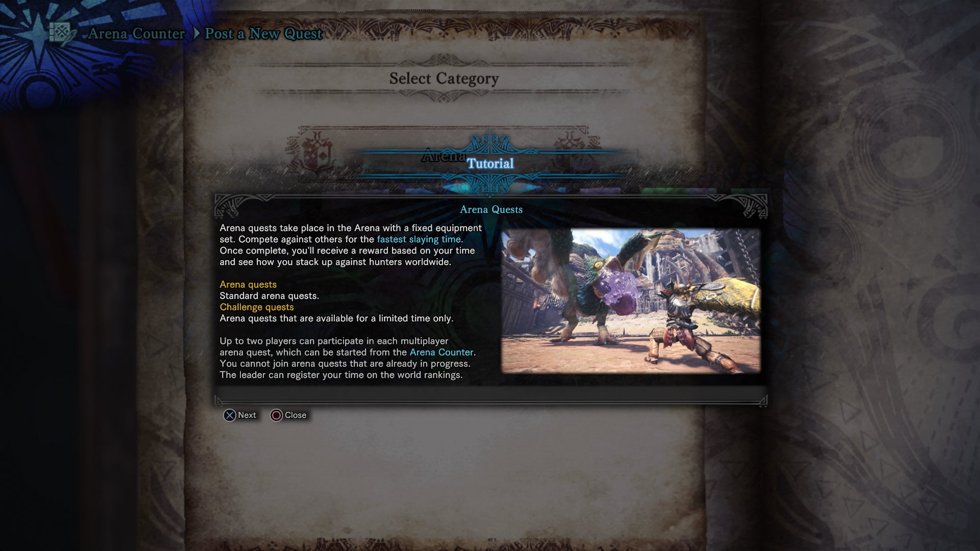 Monster Hunter World Arena - 3