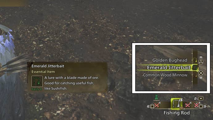 monster hunter wilds switch fishing lure options