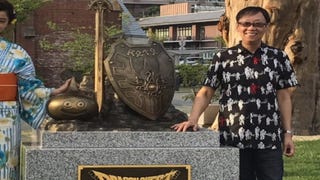 Monumento de Dragon Quest construído no Japão