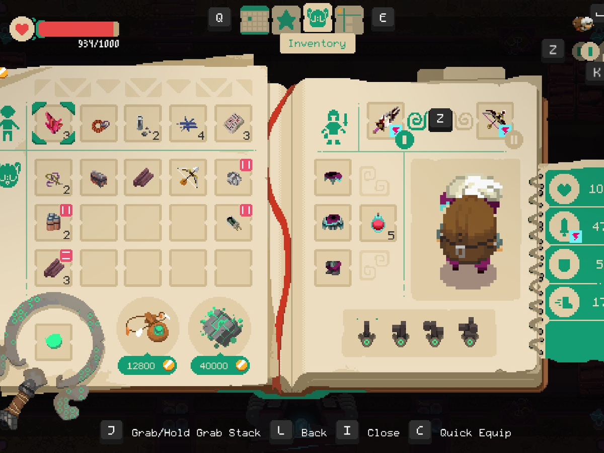 Moonlight Inventory System Moonlighter Switch Moonlighter ARPG With Rogue Lite And Shopkeeping