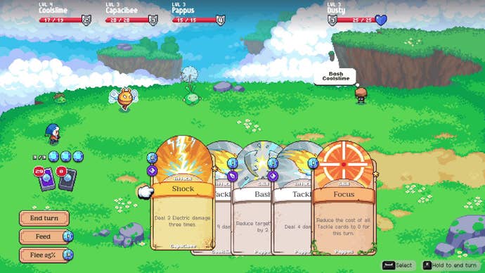 Getting in a Spirit fight in Moonstone Island