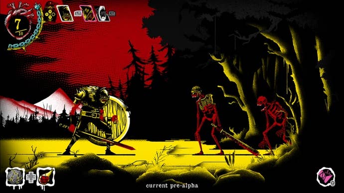 A pre alpha screen from Mork Borg Heresy Supreme.