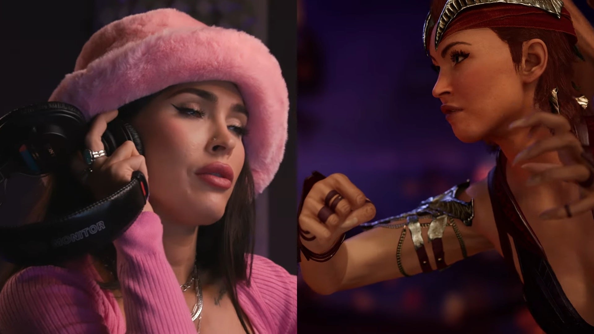 Nitara and Megan Fox from Nitara announcement trailer Mortal Kombat 1