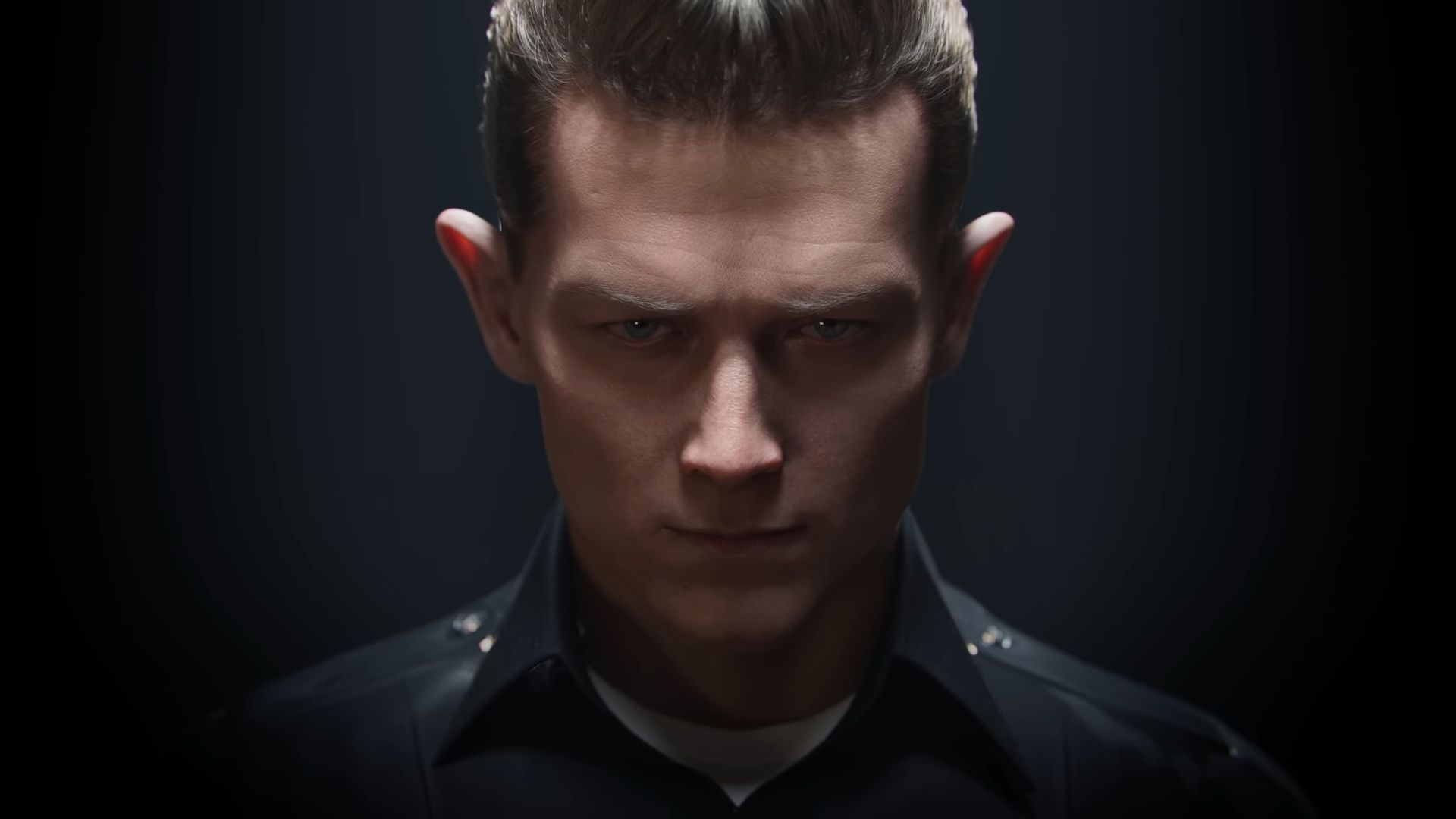 The T-1000, the liquid metal adversary from Terminator 2, looks at the camera menacingly. - 1