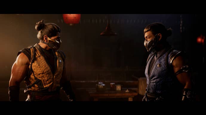 Scorpion and Sub Zero face off in Mortal Kombat 1