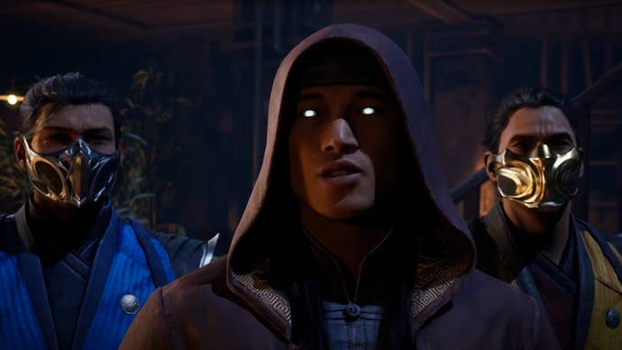 Characters from Mortal Kombat 1 gather together