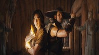 A still showing two characters from the Mortal Kombat movie.
