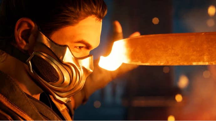 Mortal Kombat screenshot of Scorpion from Lin Keui trailer