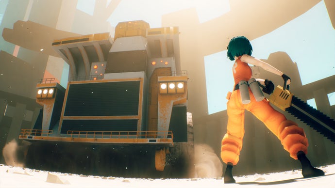 GameWireDaily — Motorslice, out today, looks to pick up where Mirror's Edge, Nier Automata and Shadow of the Colossus left off