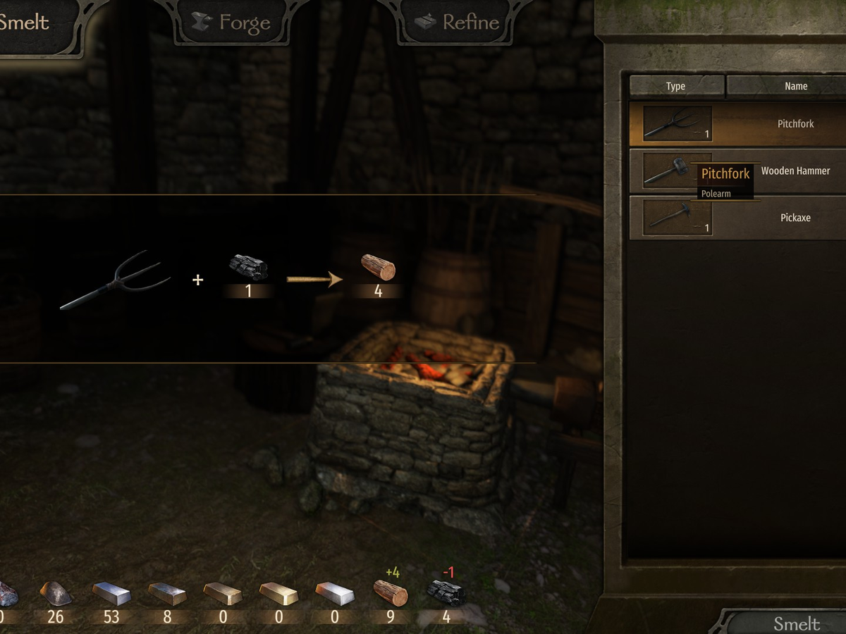 Mount & Blade II: Bannerlord smithing | Rock Paper Shotgun