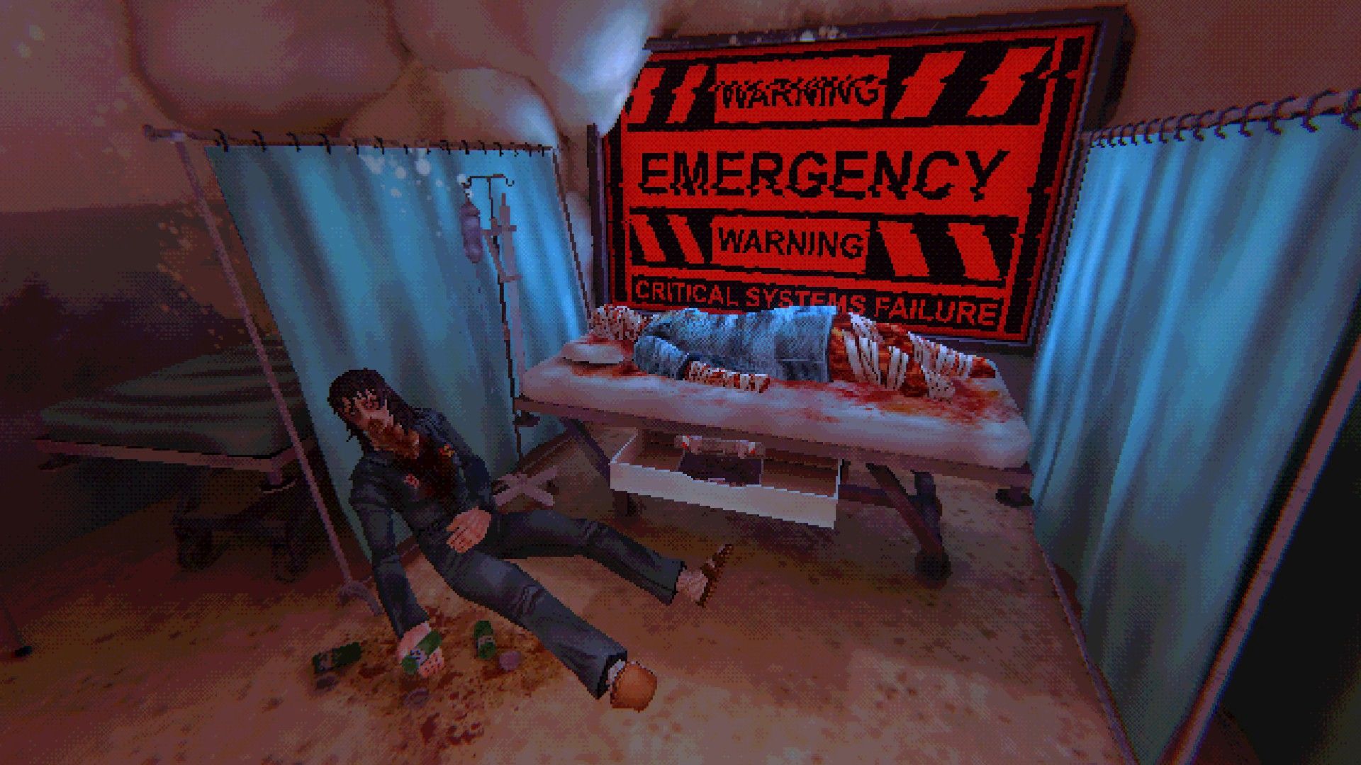 Anya lies dead after overdosing on painkillers while Curly lies in pain on life support. - 10