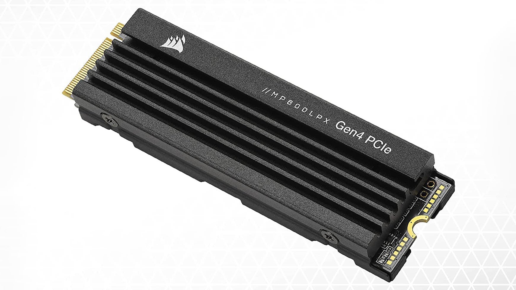 A Corsair MP600 Pro LPX NVMe SSD