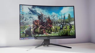 A photo of the MSI Optix MAG272CQR gaming monitor