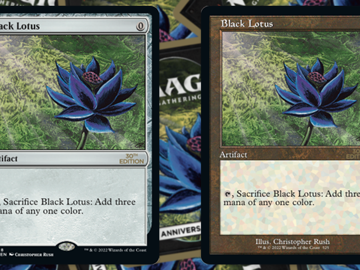 Magic: The Gathering's 30th Anniversary Edition reprints classic cards, including Black Lotus, in a $1,000 set | Dicebreaker Magic: The Gathering's 30th Anniversary Edition reprints classic cards, including Black Lotus, in a $1,000 set | Dicebreaker