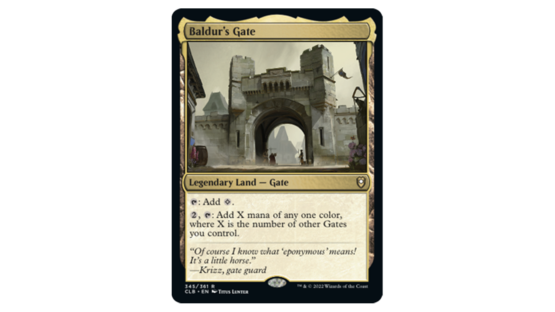 baldur's gate card mtg Baldur's Gate Wilderness [Oversize Cards] main image 0
