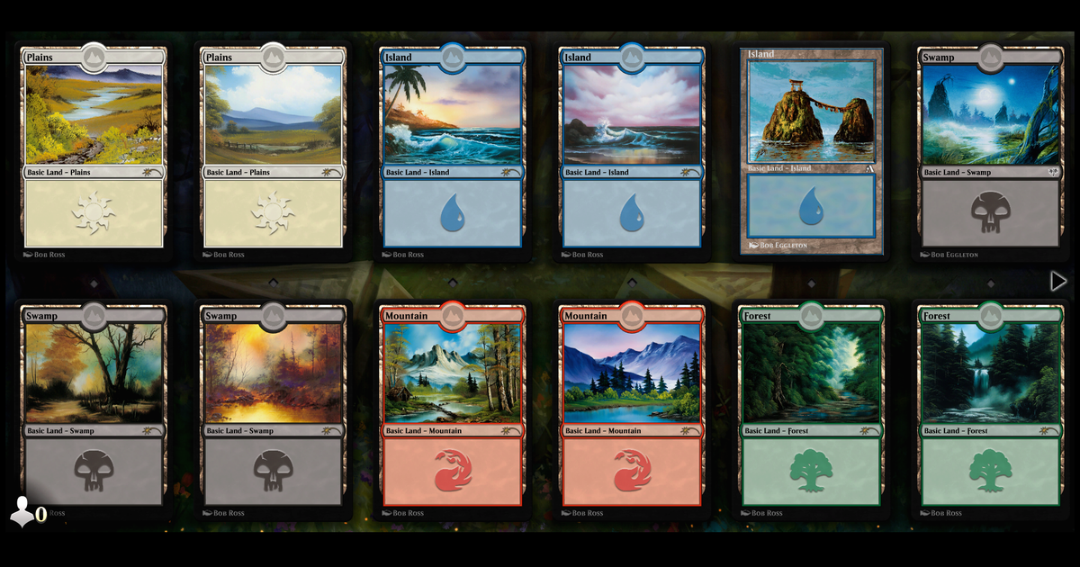 Magic: The Gathering Arena update appears to reveal upcoming cards with art by Bob Ross | Dicebreaker Magic: The Gathering Arena update appears to reveal upcoming cards with art by Bob Ross | Dicebreaker