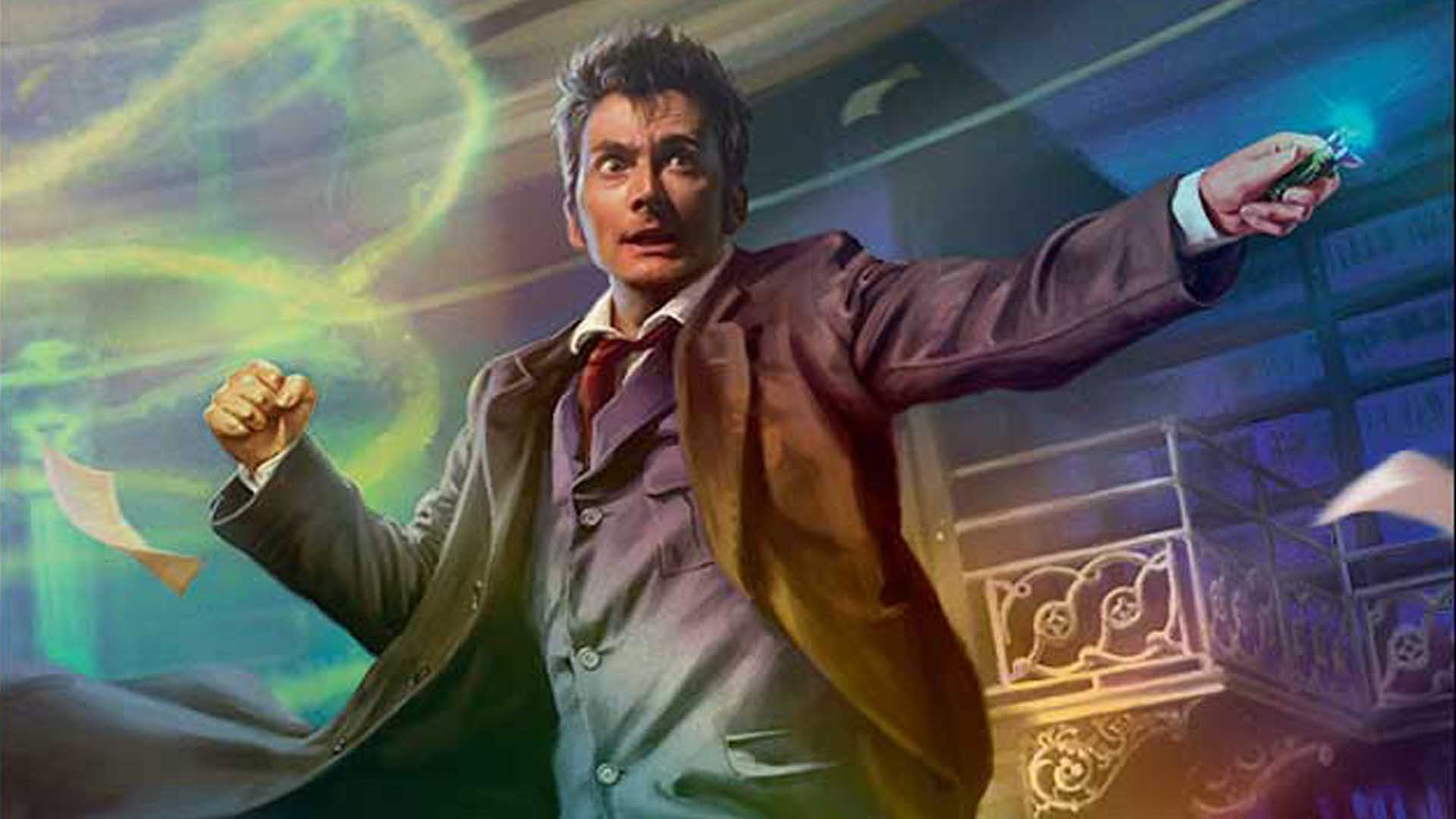 Magic: The Gathering's Doctor Who set reveals cards for Tenth Doctor, TARDIS and daleks, plus fish fingers in custard | Dicebreaker Magic: The Gathering's Doctor Who set reveals cards for Tenth Doctor, TARDIS and daleks, plus fish fingers in custard | Dicebreaker