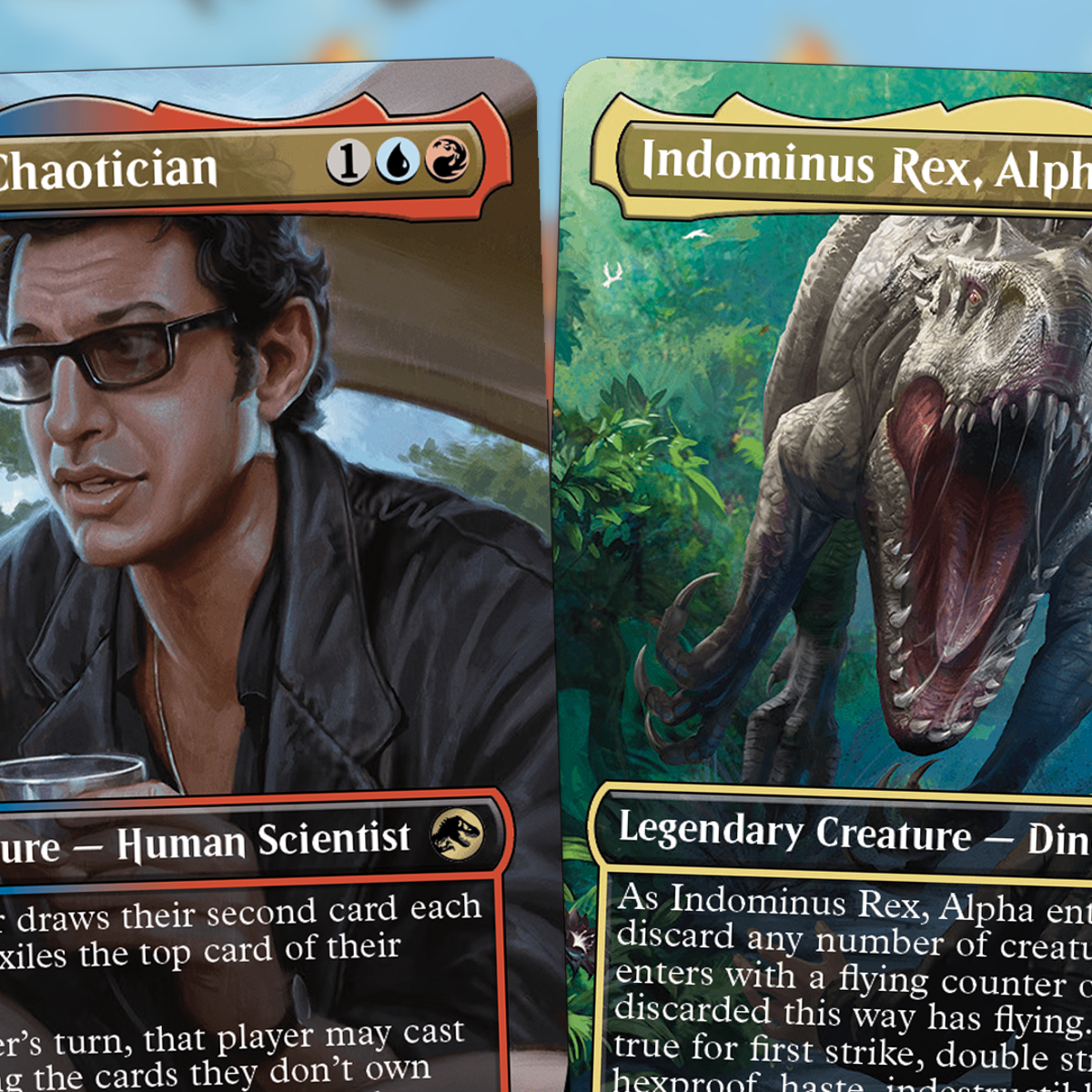 Magic: The Gathering's Jurassic World cards will let you fight a dinosaur with commander Jeff Goldblum | Dicebreaker Magic: The Gathering's Jurassic World cards will let you fight a dinosaur with commander Jeff Goldblum | Dicebreaker