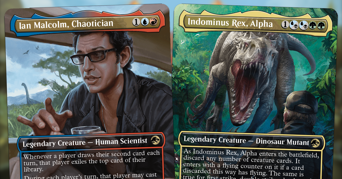 Magic: The Gathering's Jurassic World cards will let you fight a dinosaur with commander Jeff Goldblum | Dicebreaker Magic: The Gathering's Jurassic World cards will let you fight a dinosaur with commander Jeff Goldblum | Dicebreaker