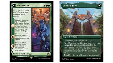 Magic: The Gathering's Jurassic World cards will let you fight a dinosaur with commander Jeff Goldblum | Dicebreaker Magic: The Gathering's Jurassic World cards will let you fight a dinosaur with commander Jeff Goldblum | Dicebreaker