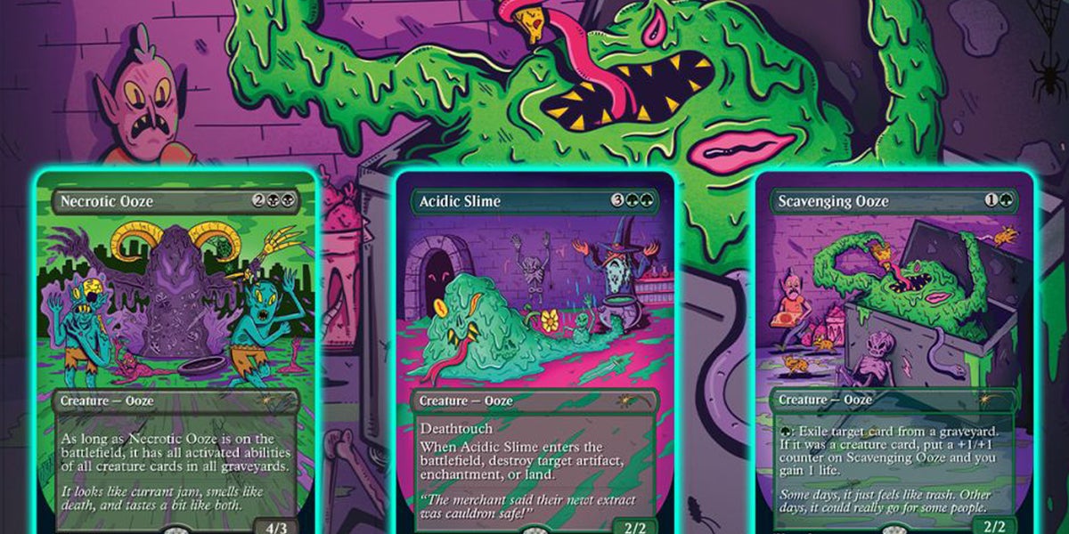 Magic: The Gathering's latest Secret Lair drops five limited-edition psychedelic slime cards | Dicebreaker Magic: The Gathering's latest Secret Lair drops five limited-edition psychedelic slime cards | Dicebreaker