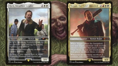 rick grimes mtg card Secret Lair Drop Series: The Walking Dead Magic: The Gathering's uncanny celebrity