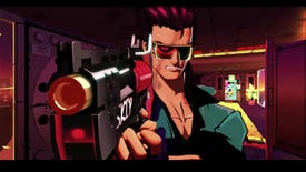 Jack aims a revolver at an enemy in Mullet Mad Jack.