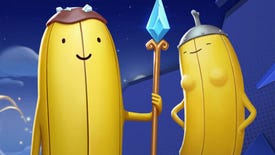 Banana Guard and Lady Banana Guard from Adventure Time stand ready to brawl in MultiVersus