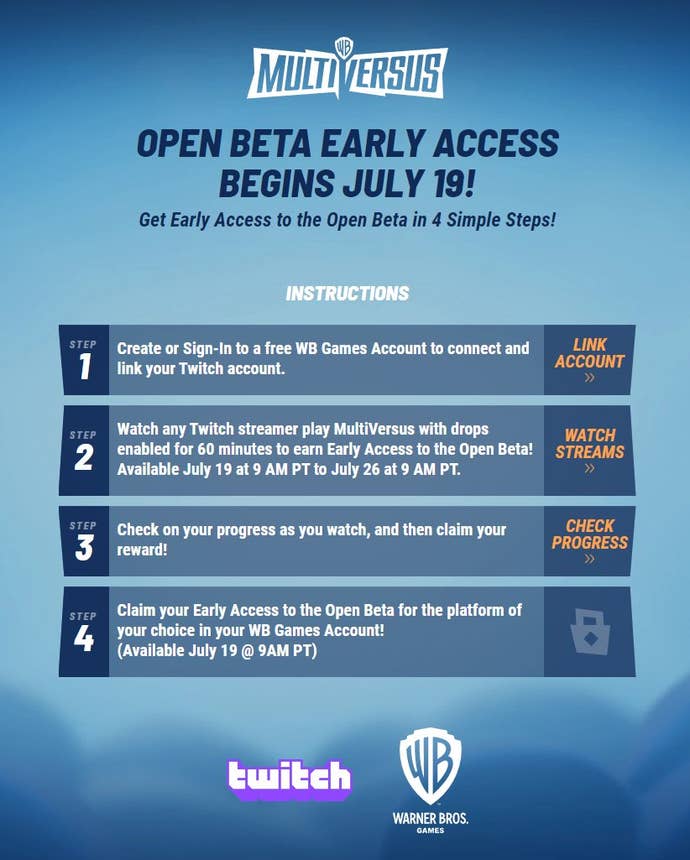 Early access instructions for Multiversus