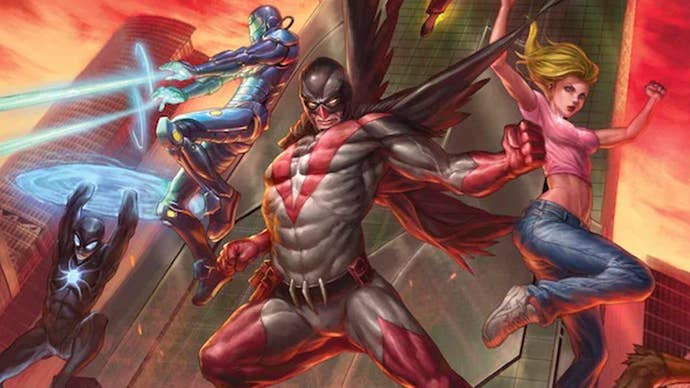 Artwork for the Deluxe Hero's Handbook for Mutants & Masterminds 3E