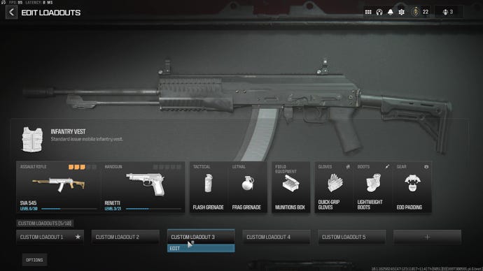 A look at the gunsmith during MW3's beta.