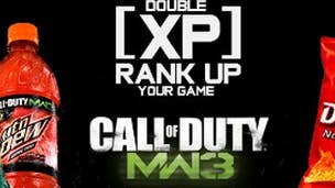 Buy Mnt Dew and Doritios, get double XP in Modern Warfare 3
