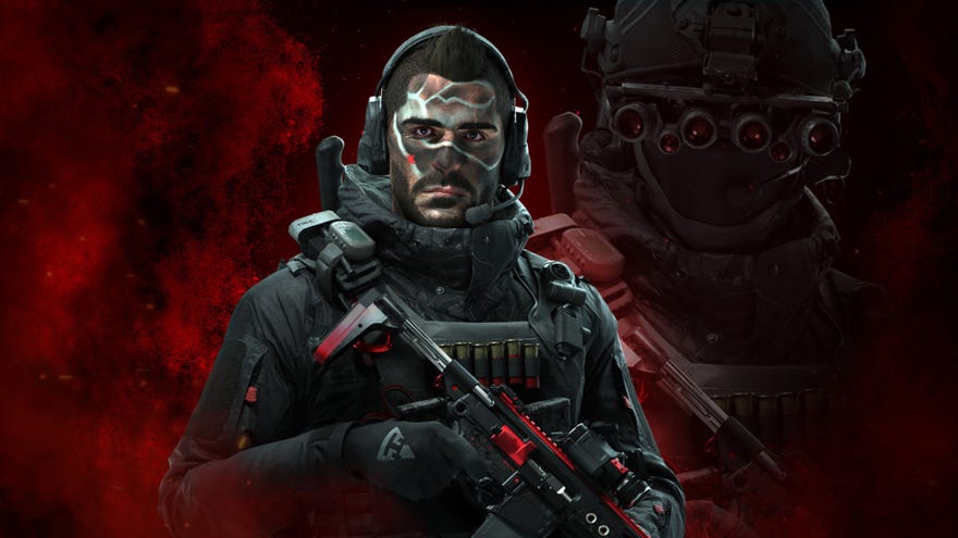 Promotional art of the character Soap holding an Assault Rifle in Modern Warfare 3.