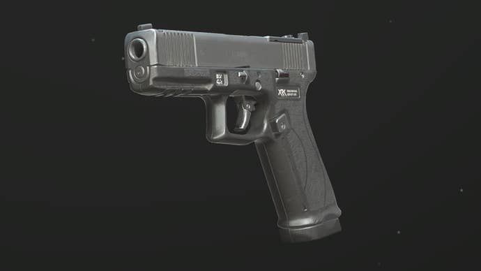 A close-up of the X12 Pistol in the Modern Warfare 3 Gunsmith.
