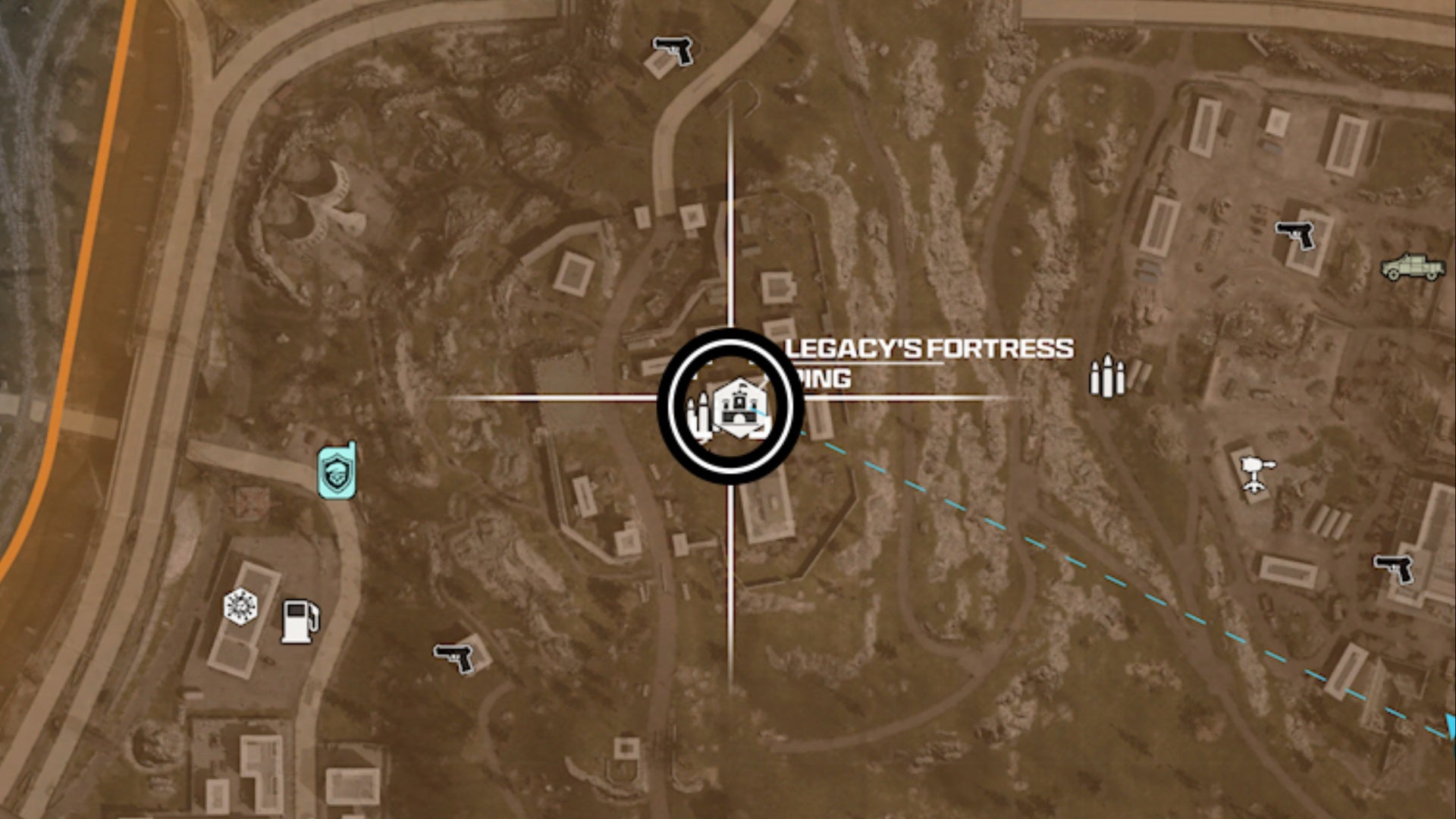 mw3 zombies legacy fortress map location